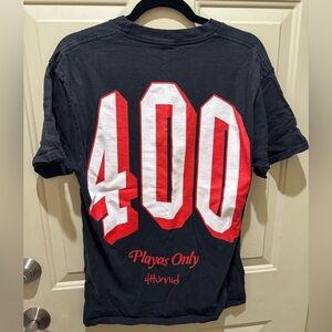 4 Hunnid Graphic Tee Shirt - Medium - Playas Only - Black
